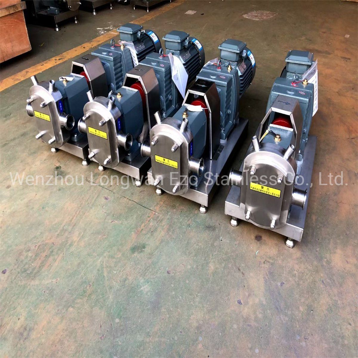 Food Grade Stainless Steel Horizontal Rotor Rotary Lobe Gear Pump