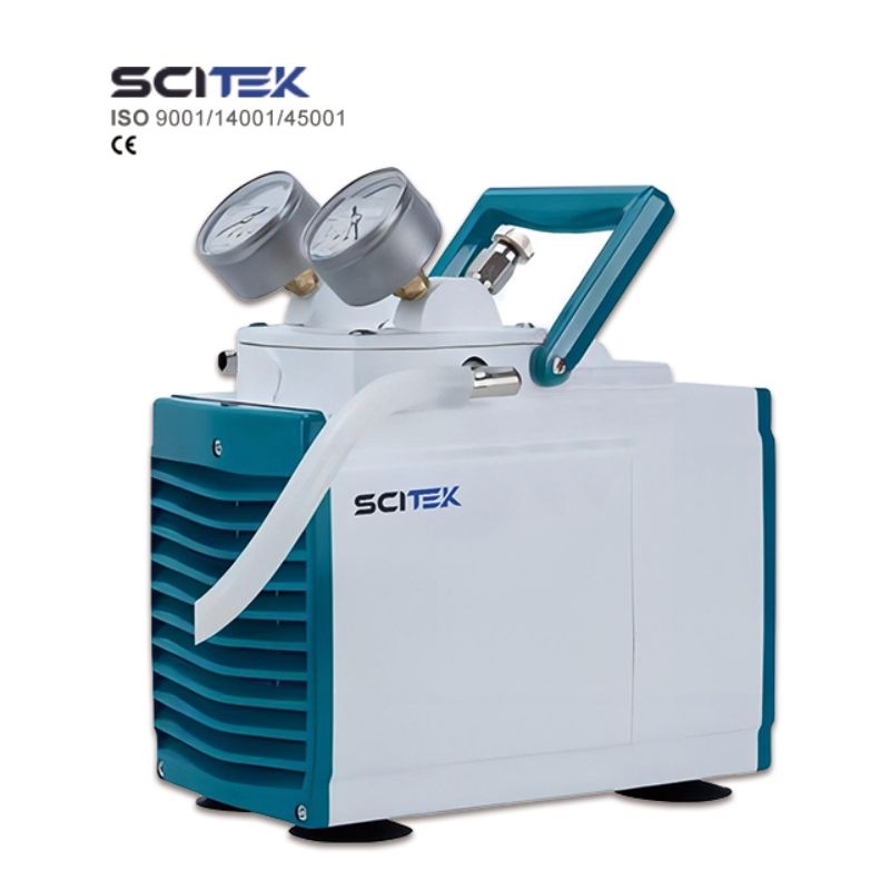 SCITEK All-Metal Shell Oil-Free Vacuum Suction Filter Pump