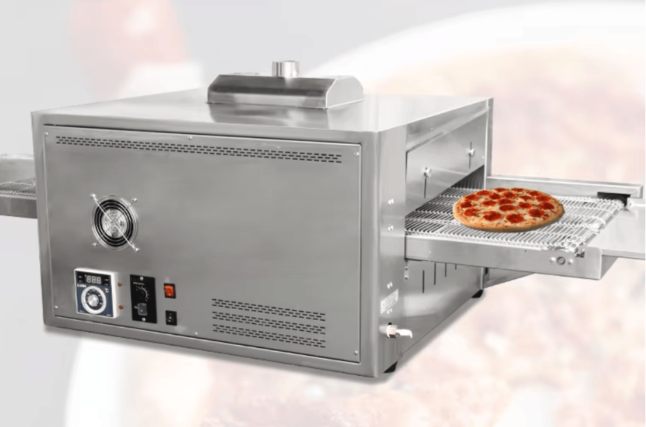 18-Inch Gas Pizza Oven with Chain Drive and Adjustable Heat Control