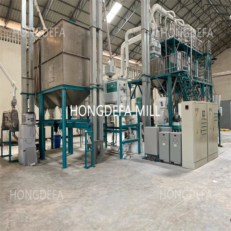 50-100 Ton Grain Processing Equipment for Maize Corn Flour