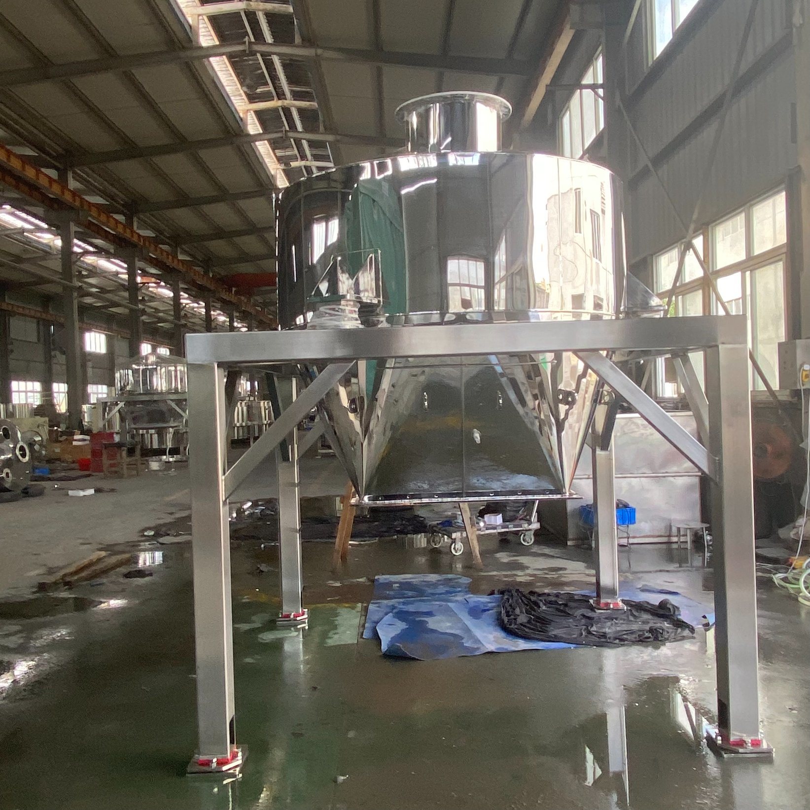 Automatic Stainless Steel Sanitary Storage Silo