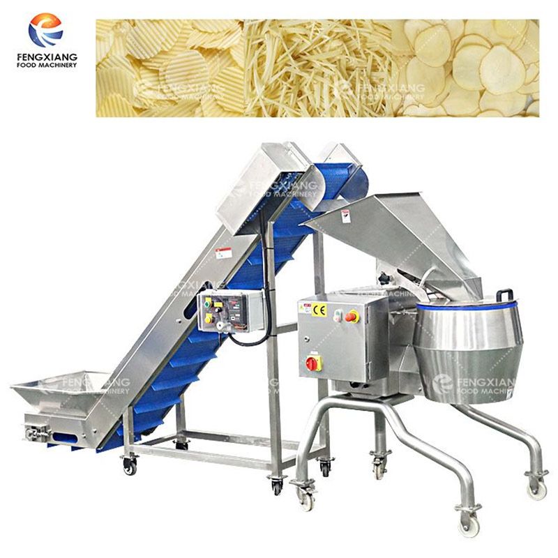 Carrot Shredding and Slicing Machine for Wavy Potato Slices