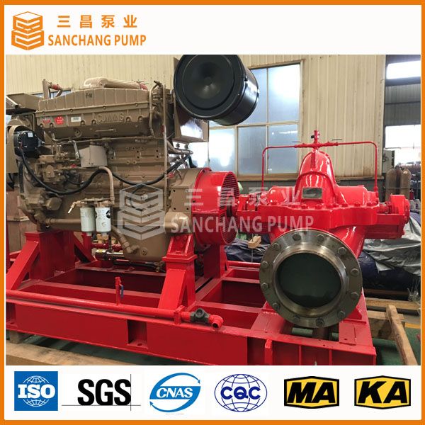 Double Suction Horizontal Split Case Centrifugal Pump for Water