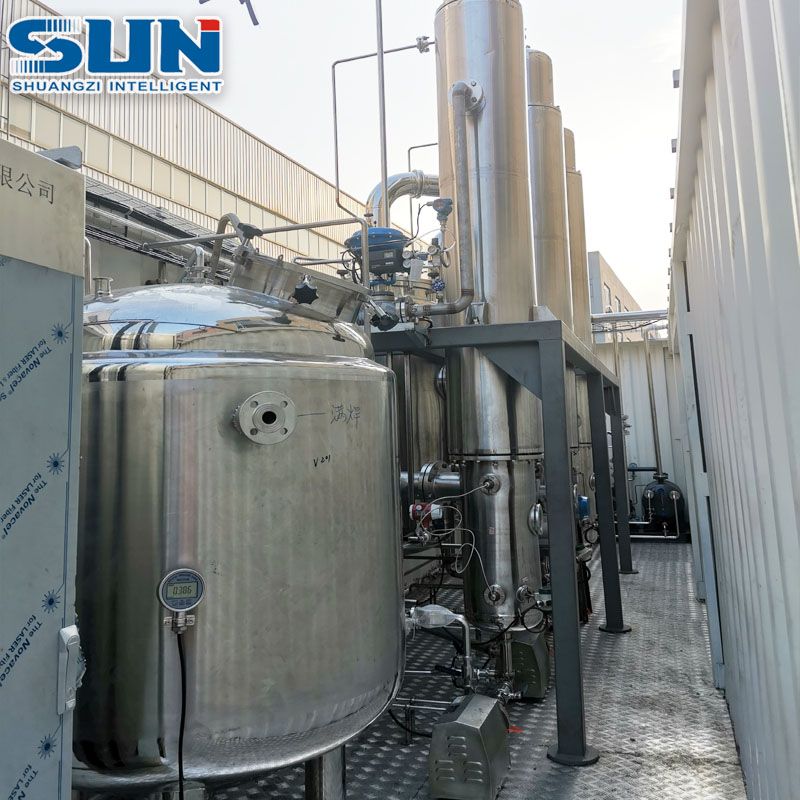 Food-Grade Vacuum Concentrator: Triple Falling Film Evaporator for Citric Acid