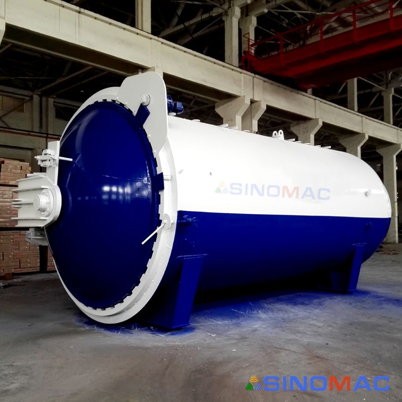 2500x6000mm PLC-Controlled Steam Heating Rubber Vulcanization Autoclave
