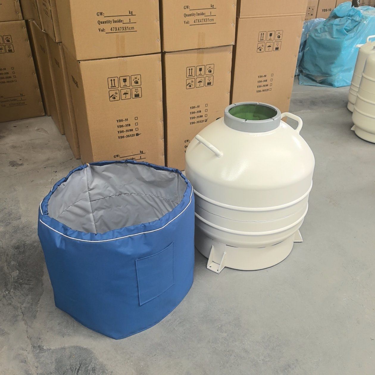 60L Biomedical Device Dewar Tank for Transportation