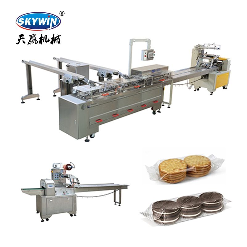 Automatic Biscuit Creaming and Packaging Machine