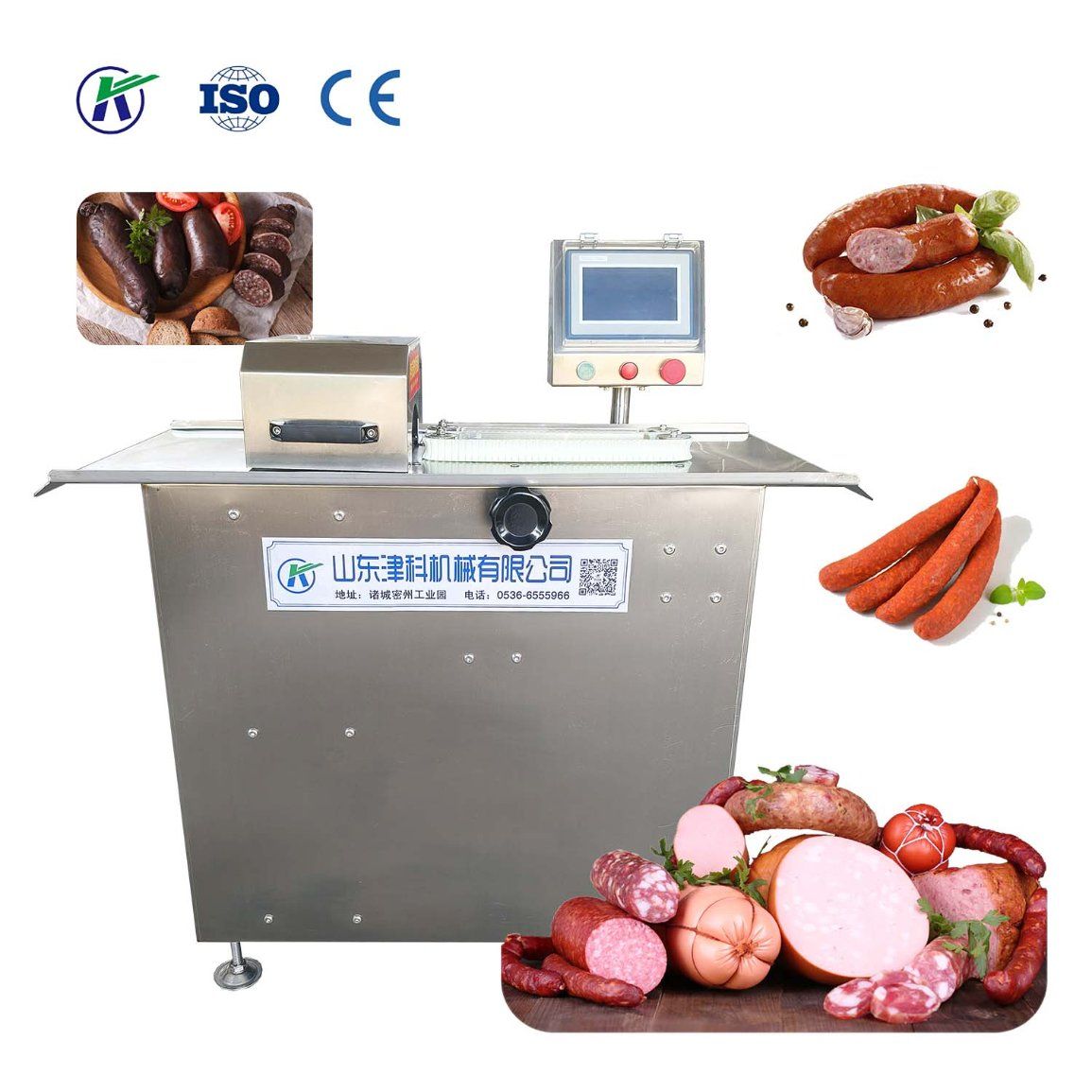 High-Efficiency Electromechanical Knotting and Winding Machine for Commercial Automatic Bratwurst Stringing