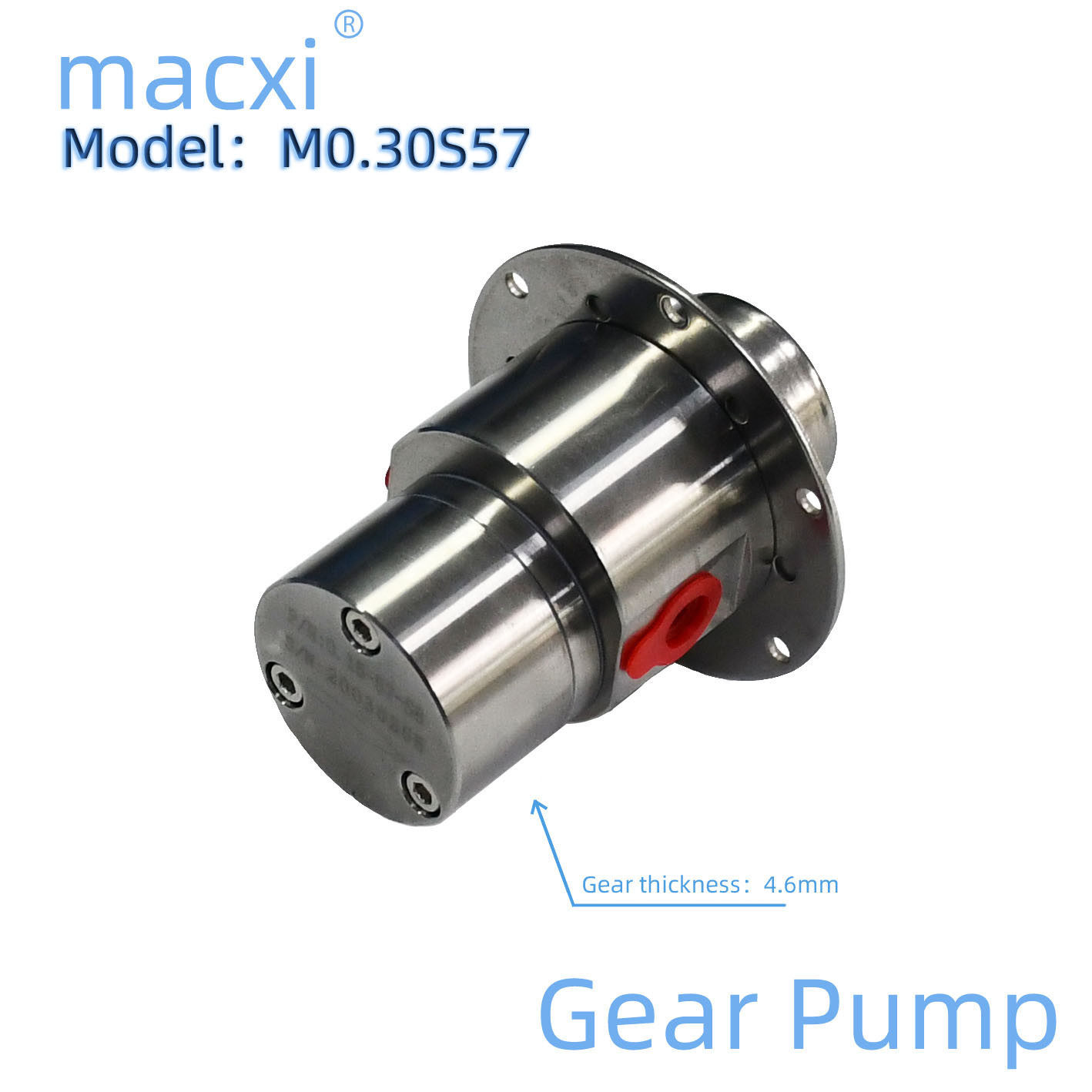 Stainless Steel Gear Pump Head M0.30s57
