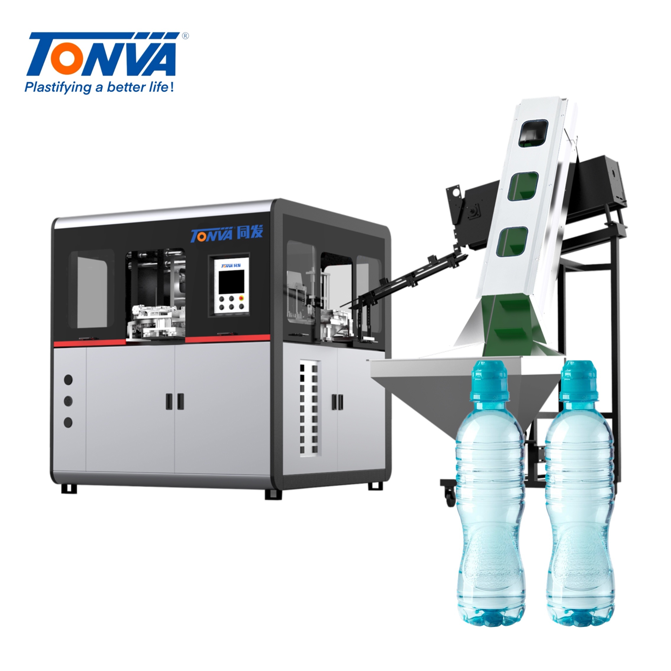 1000ml and 2000ml Plastic PET Mineral Water Bottle Blow Molding Machine