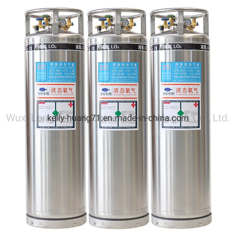 210L LNG Cryogenic Gas Cylinder and Liquid Nitrogen Dewar