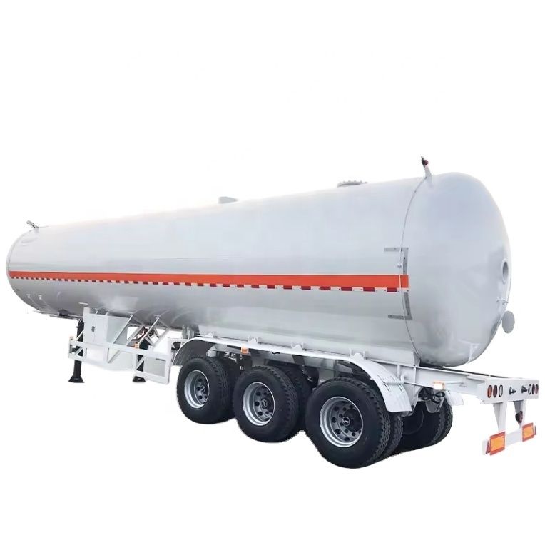 3-Axle LPG Propane Transport Road Tanker Semi-Trailer Truck