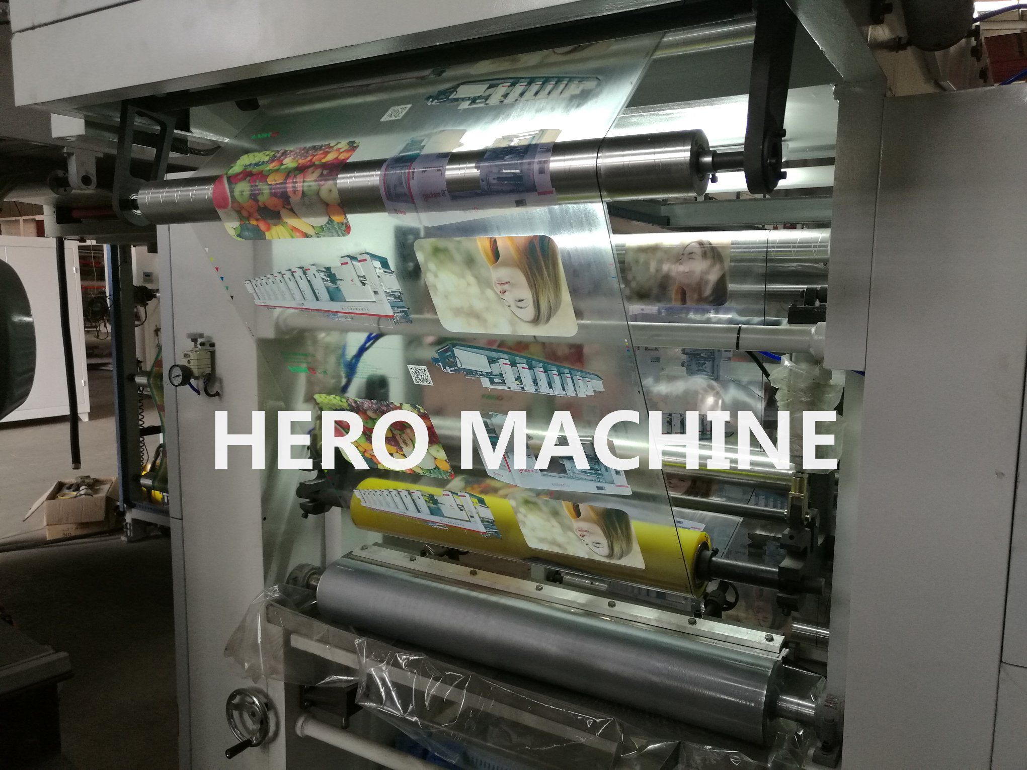 6-Color Flexo Printing Machine with Doctor Blade for Label Printing