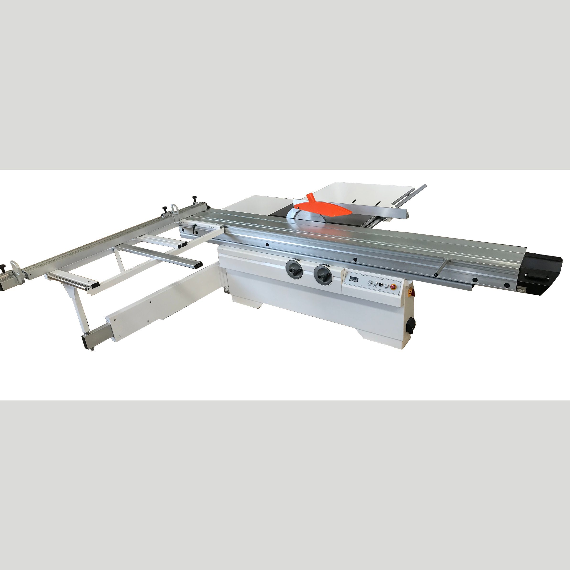 A400c Sliding Table Saw Featuring Digital Display and Electric Lift