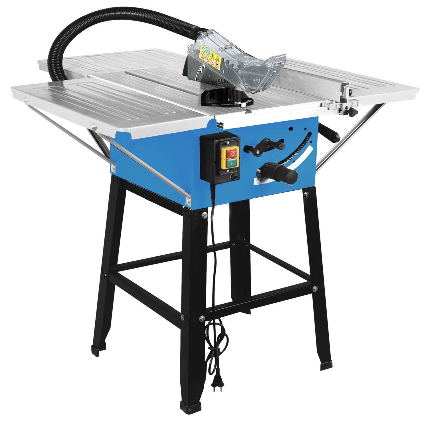 Best-Selling 10" Circular Saw: Professional Woodworking Table Saw with 3 Steel Extension Tables
