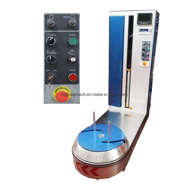 CE Certified Airport Luggage Stretch Wrapping Machine
