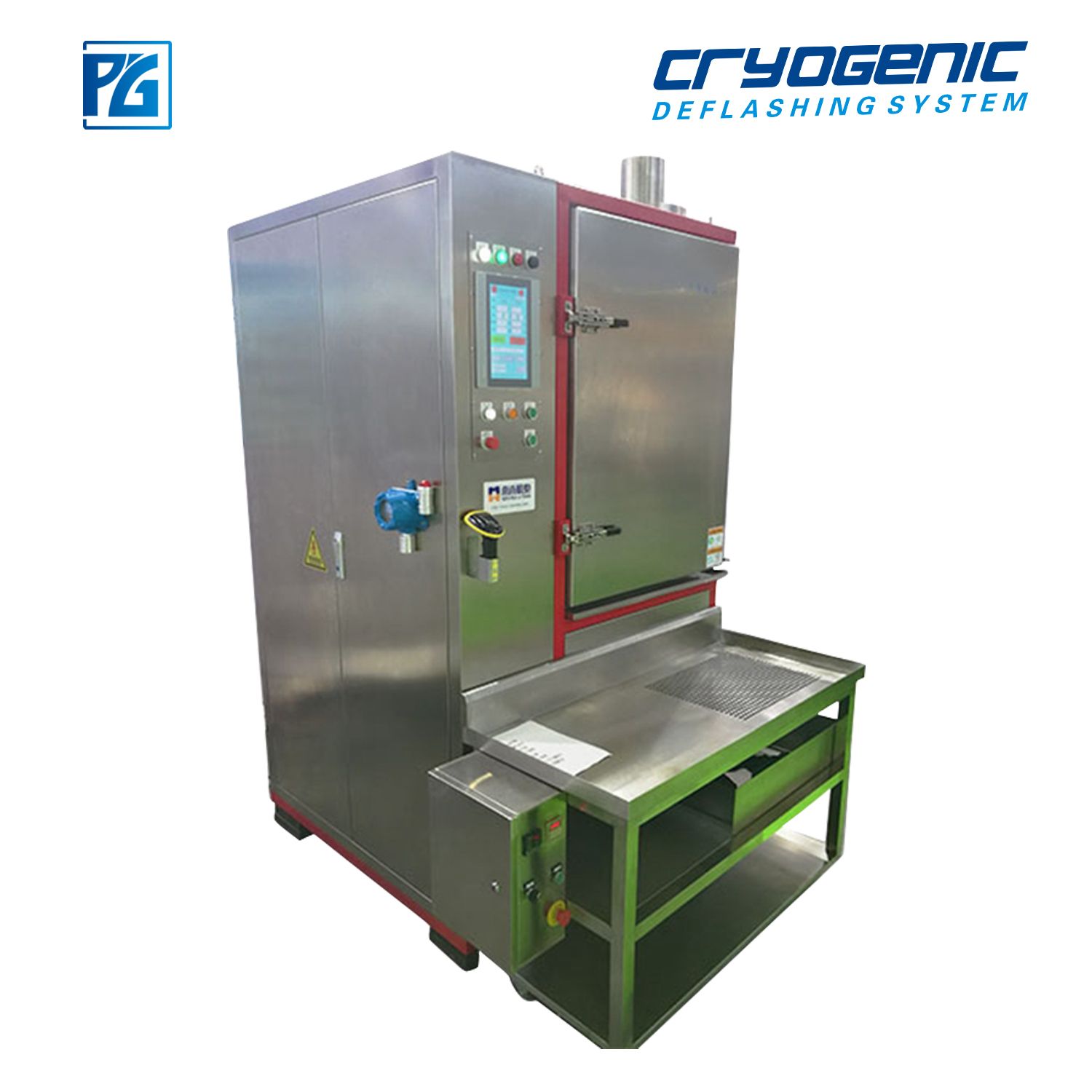 Cryogenic Deflashing and Deburring Equipment for PU Jounce Bumpers.