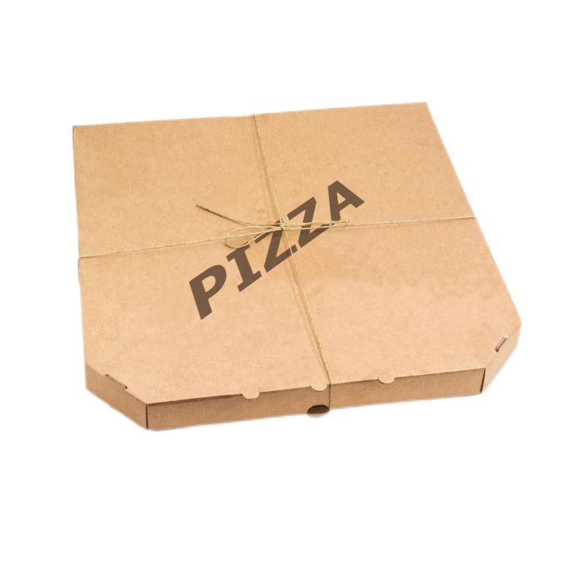Custom Affordable Paper Crepe Pizza Box with Corrugated Design