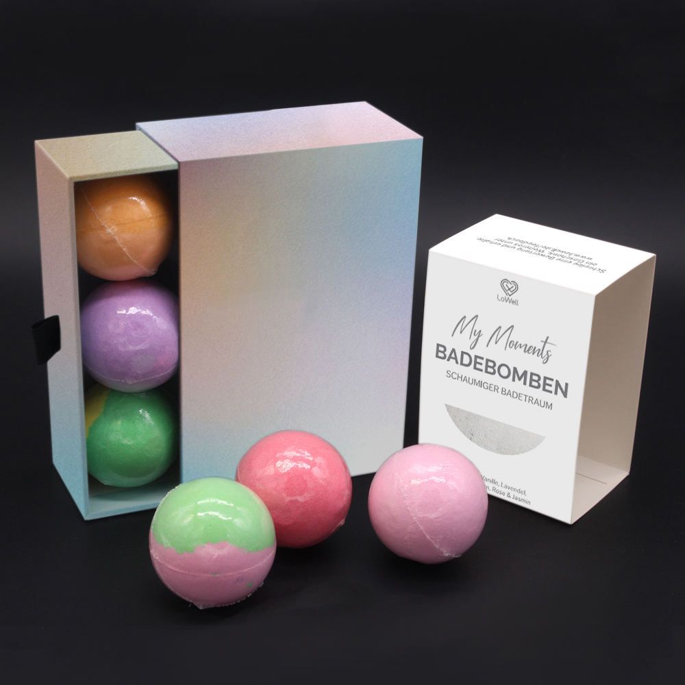 Custom Luxury Rainbow Bath Bomb Packaging Boxes