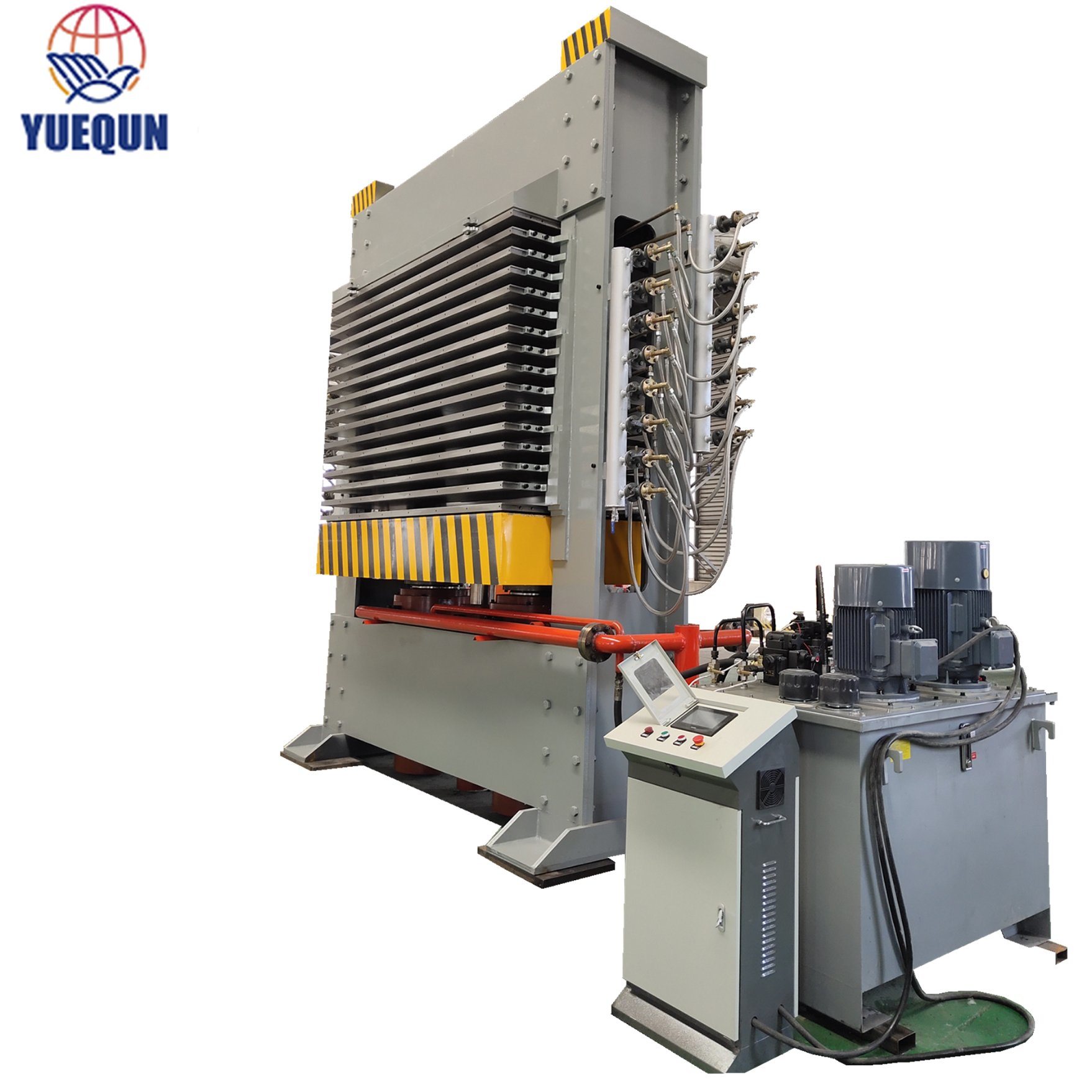 Factory Price 600t Hydraulic Hot Press with 15 Layers for Plywood Production