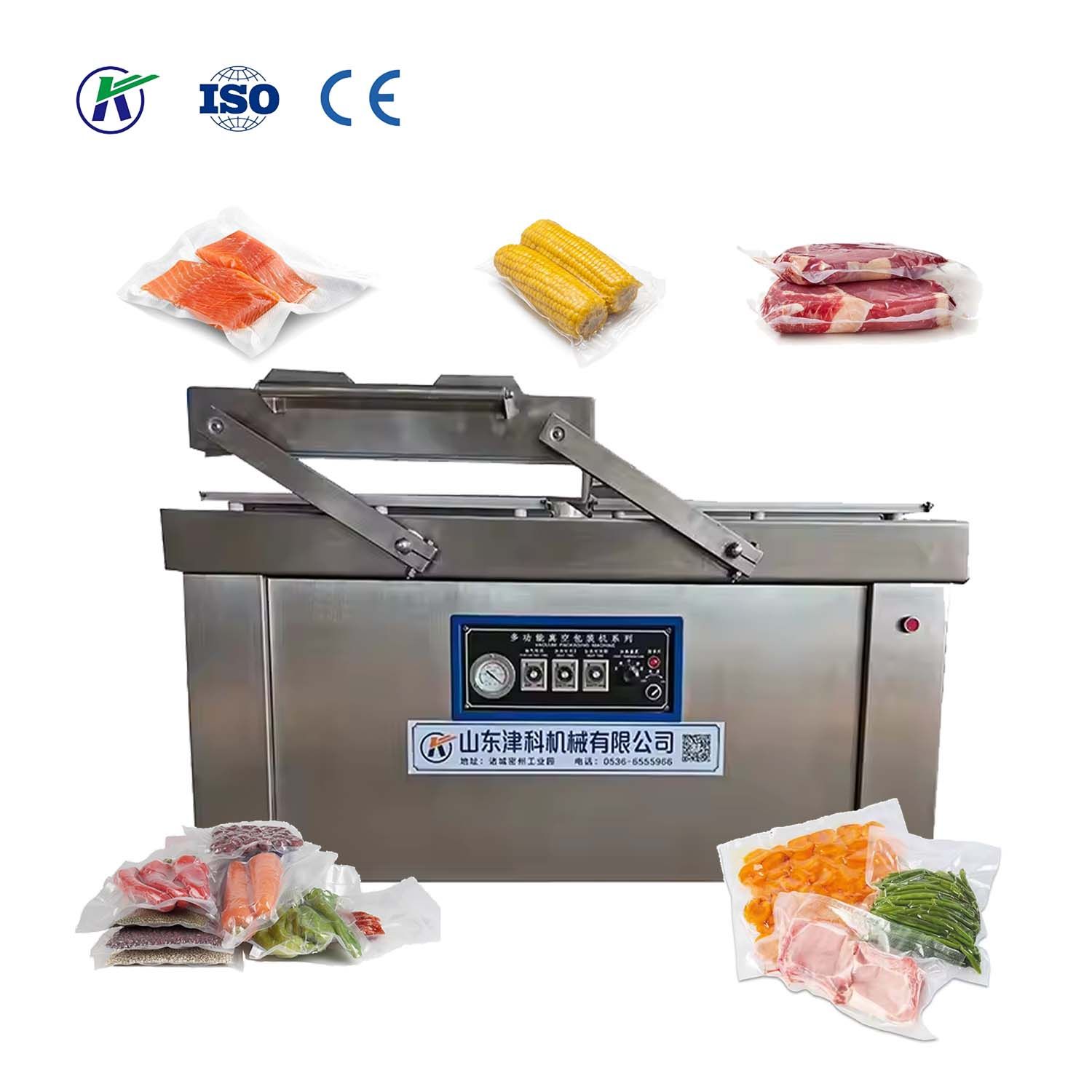 Industrial Double Chamber Vacuum Packaging Machine for Beef