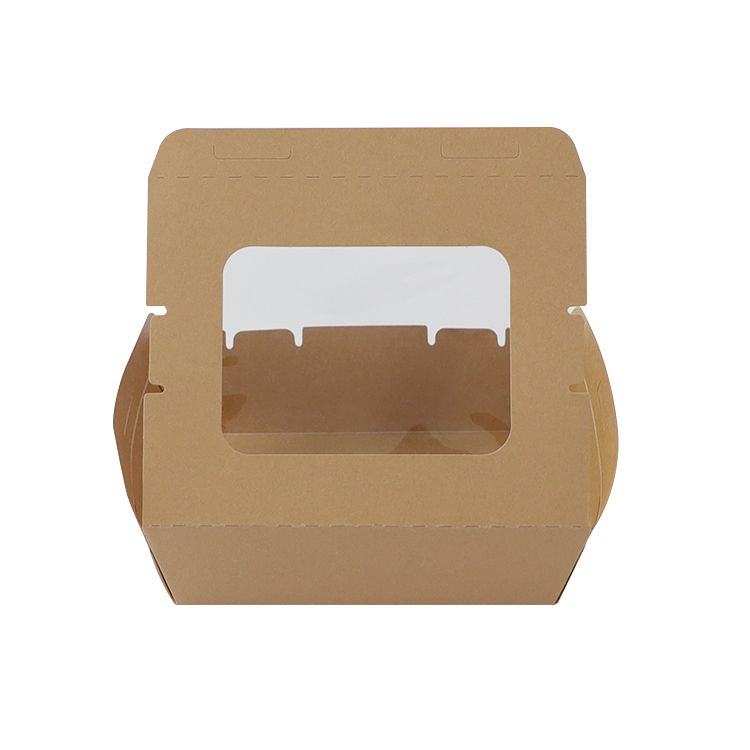Kraft Food Packaging Box with Clear Window