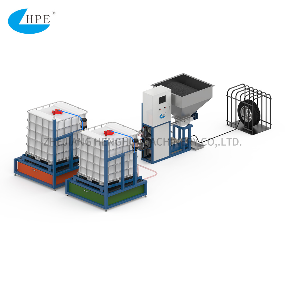 Mining Loader Tire Rubber Grain PU Polyurethane Foam Injection Machine