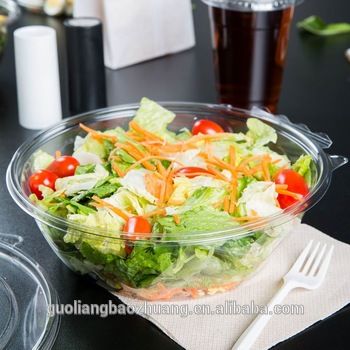 Round Clear Food Delivery Packaging Boxes