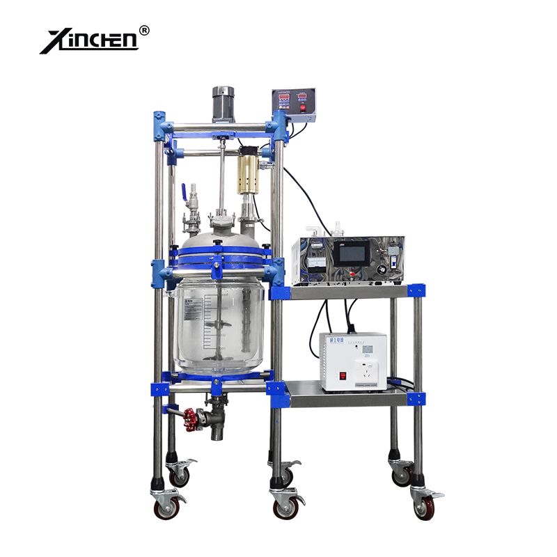 100L Jacketed Glass Ultrasonic Reactor Featuring Ultrasonic Homogenizer