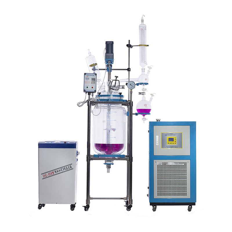 30L Double Layer Jacketed Glass Vessel for Chemical Lab Instruments