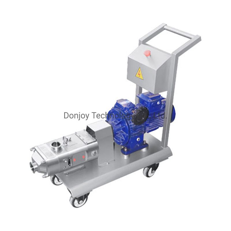 Complete Trolley-Mounted Double Screw Stainless Steel Pump