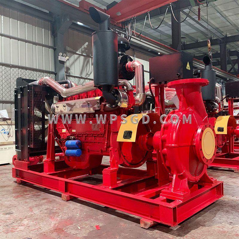 High Head Diesel Fire Pump with Electric Start - 3CF Certified Emergency Diesel Pump Set