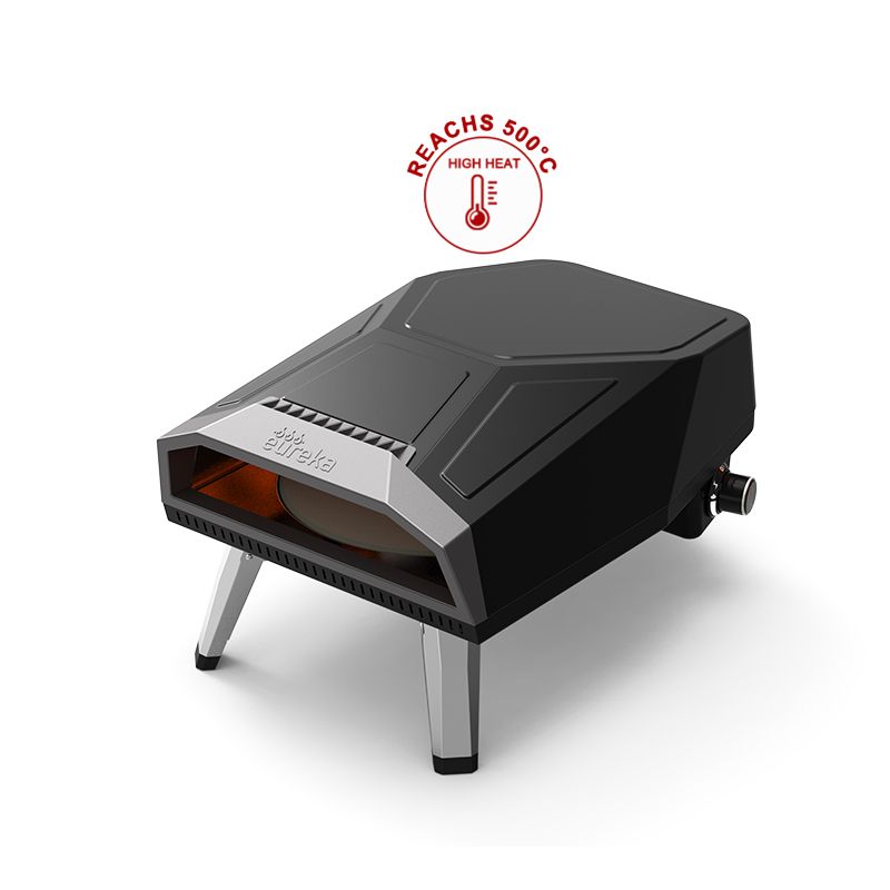 Fast Cooking 12-Inch Gas Pizza Oven with Foldable Legs and Rotating Function