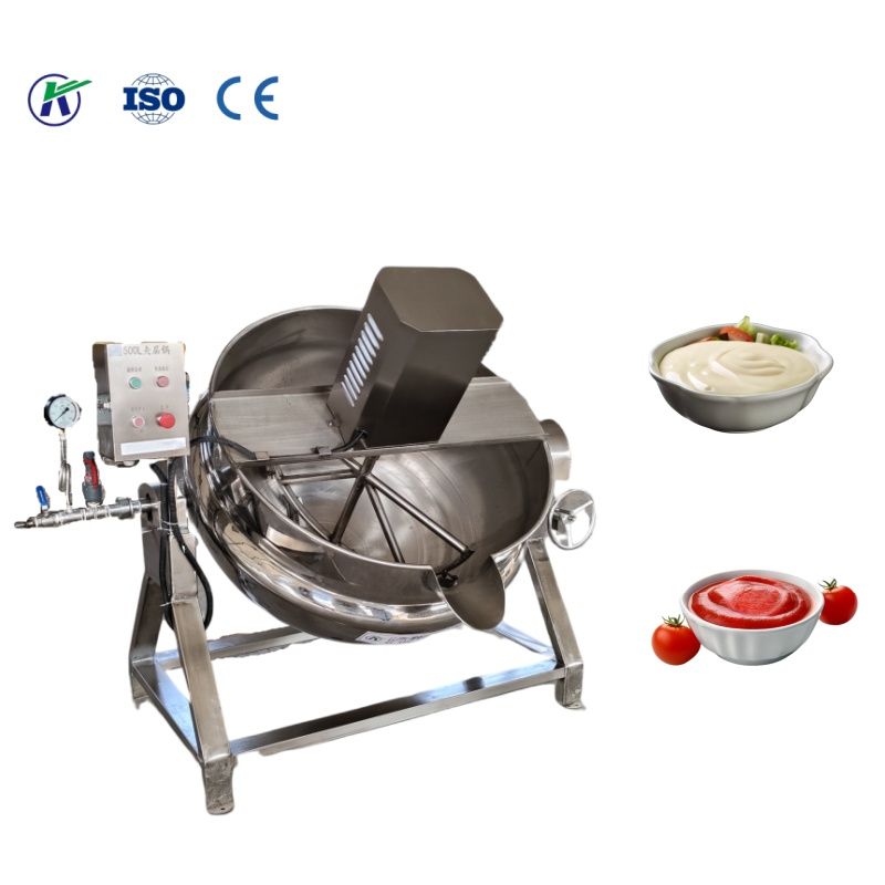 High-Quality Professional Tomato Sauce Cooking and Stir-Frying in a Blender Wok