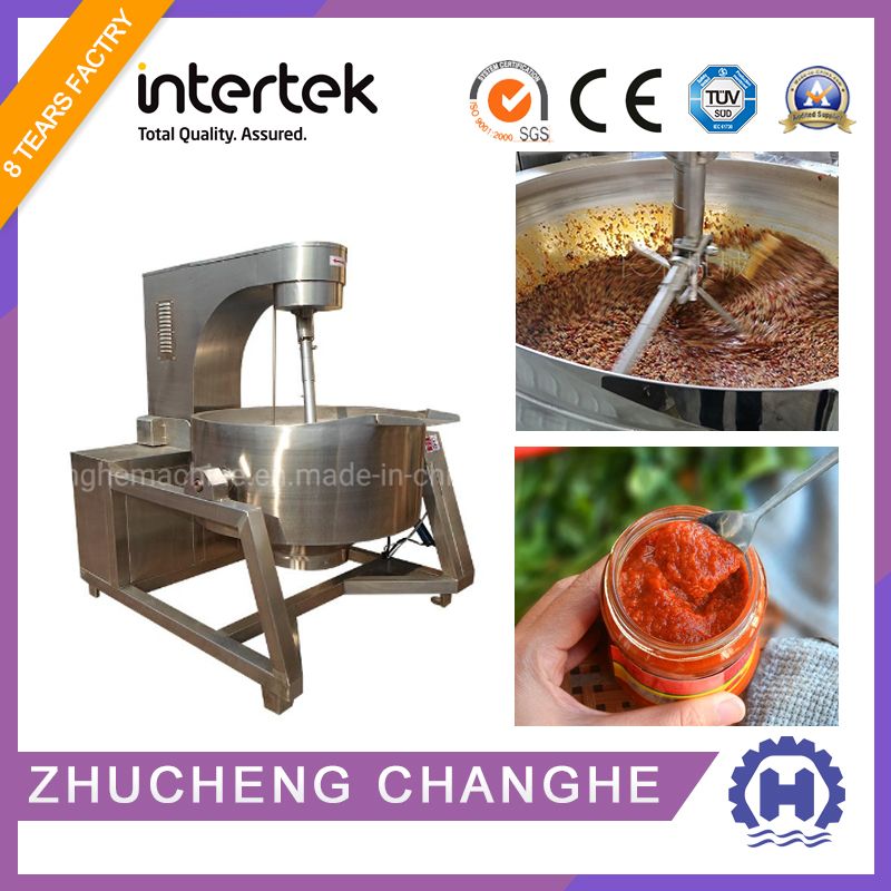 Planetary Stirring Industrial Tilt Pot for Chili Sauce Cooking Mixer