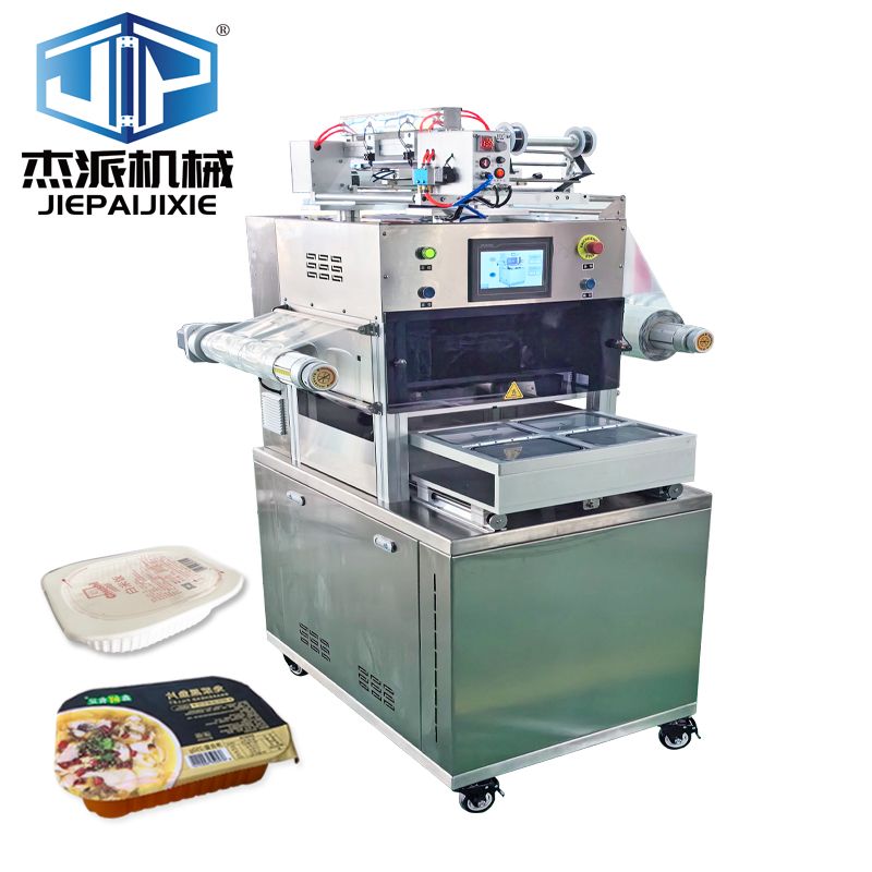 Vertical Nitrogen-Filled Sealing Machine for Plastic Tray Gas Flushing
