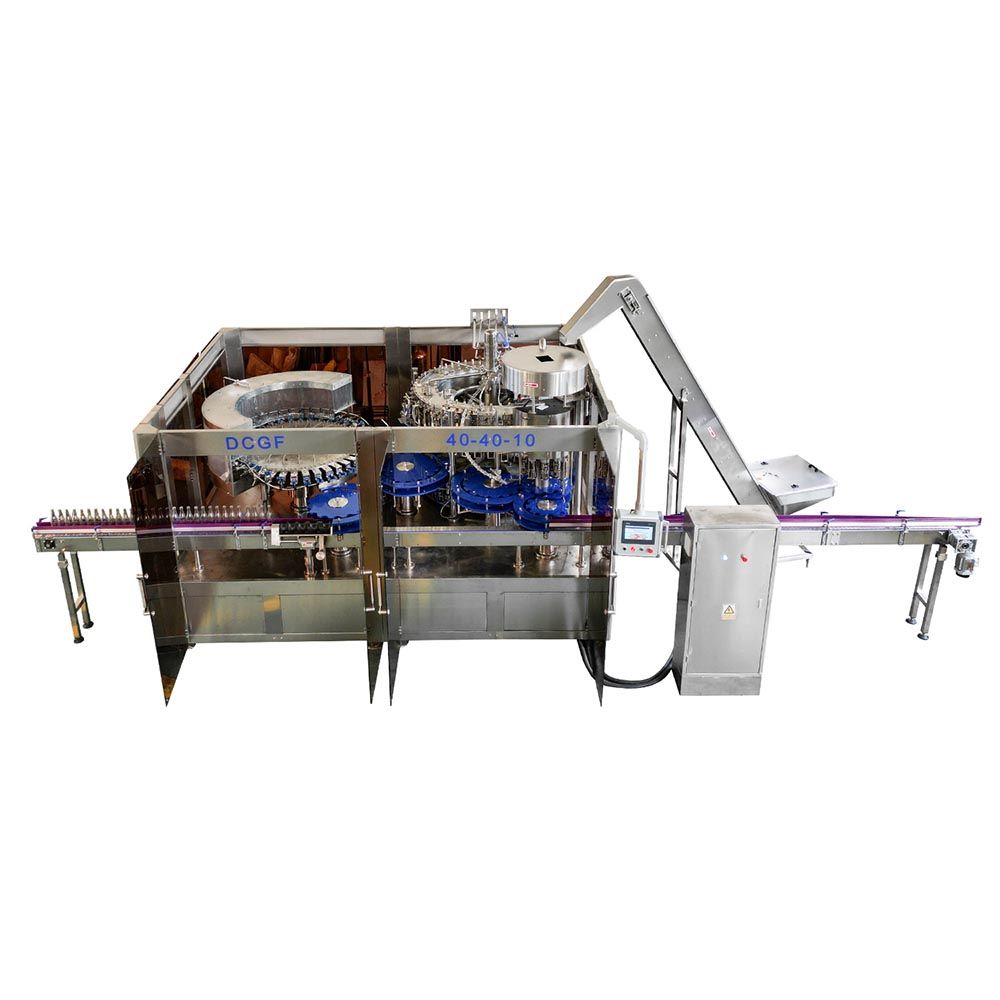 12000bph Automated Carbonated Beverage Filling Machine for Glass Bottles