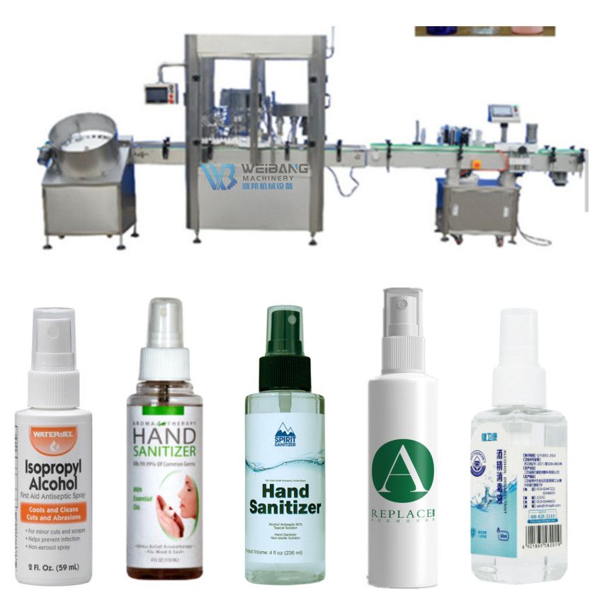 Automatic Liquid Filling and Capping Machine for Plastic Round Bottles