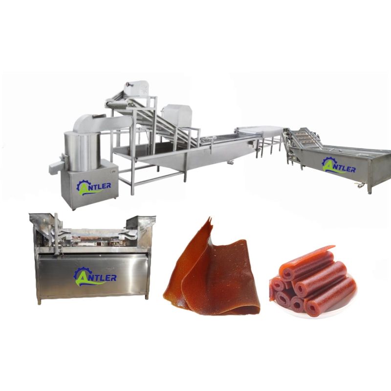Compact Automated Fruit Roll Bar Production Line for Making Fruit Leather