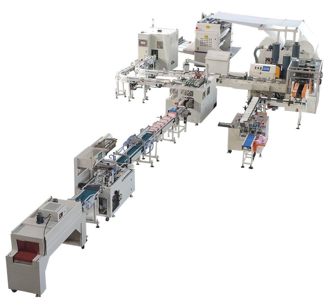 High-Speed Fully Automatic Facial Tissue Box Packing Machine