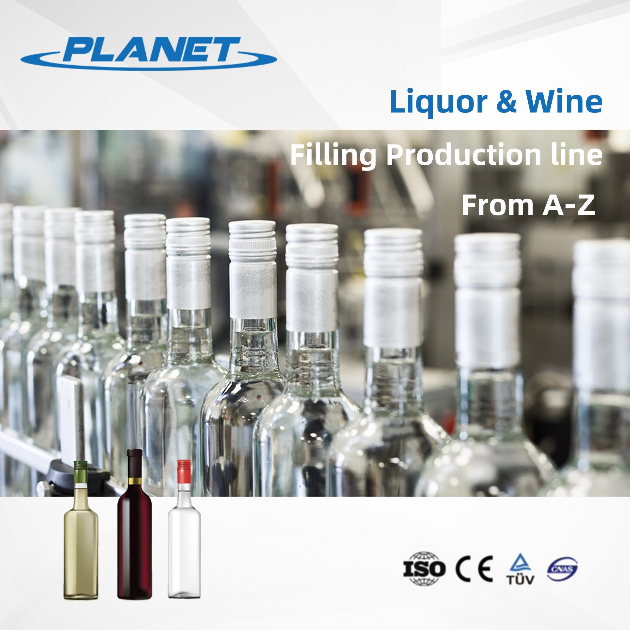 200ml Complete Alcohol Spirits Bottling Production Line