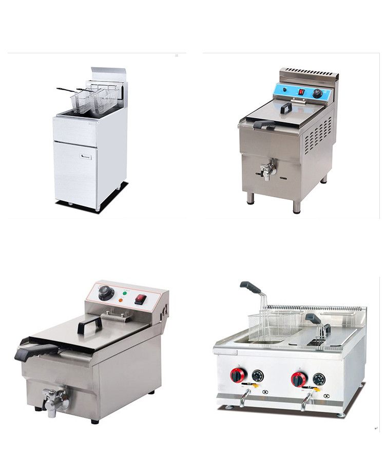 40L Stainless Steel LPG Gas Deep Fryer for Commercial Restaurants