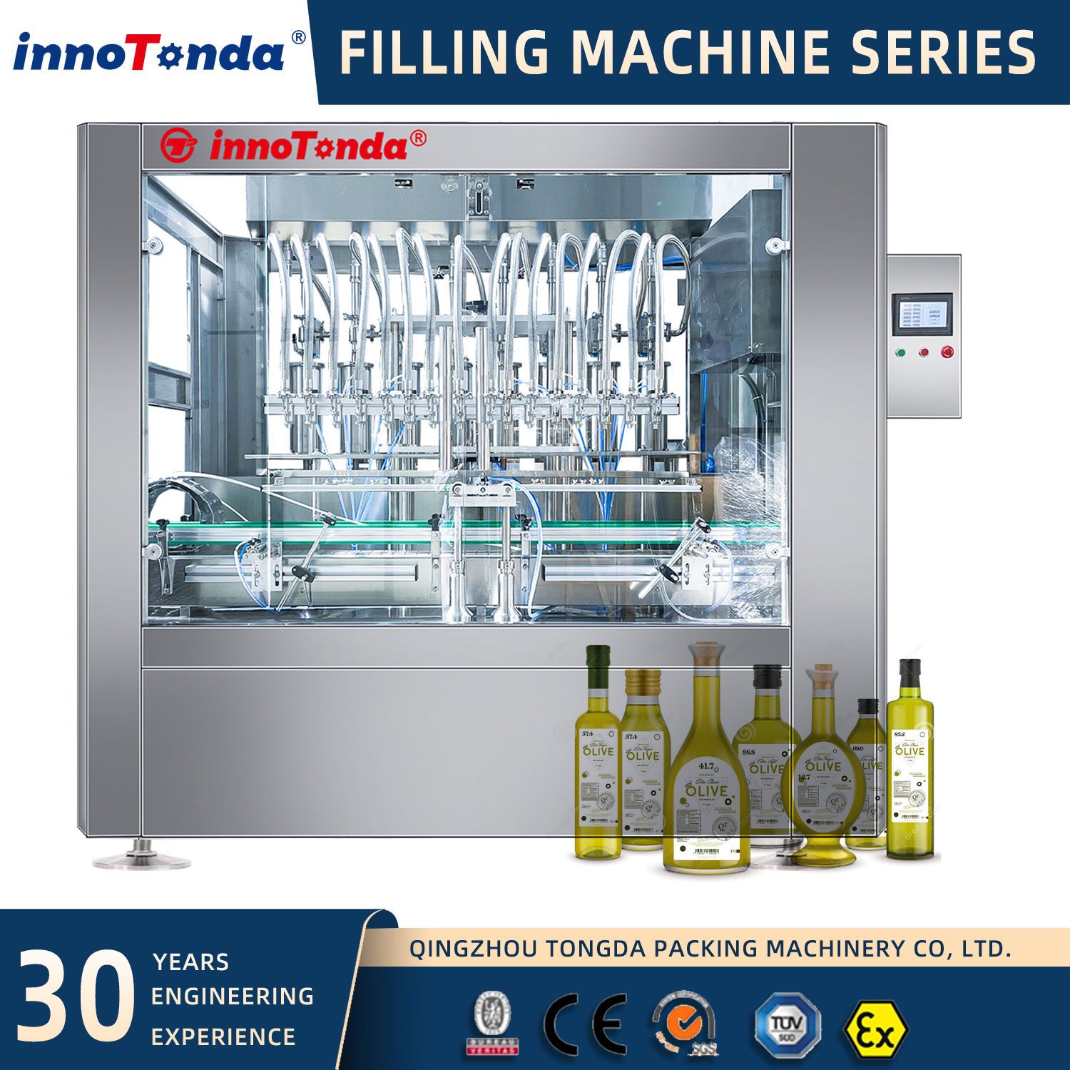 Automatic Line Piston Filler for Syrups