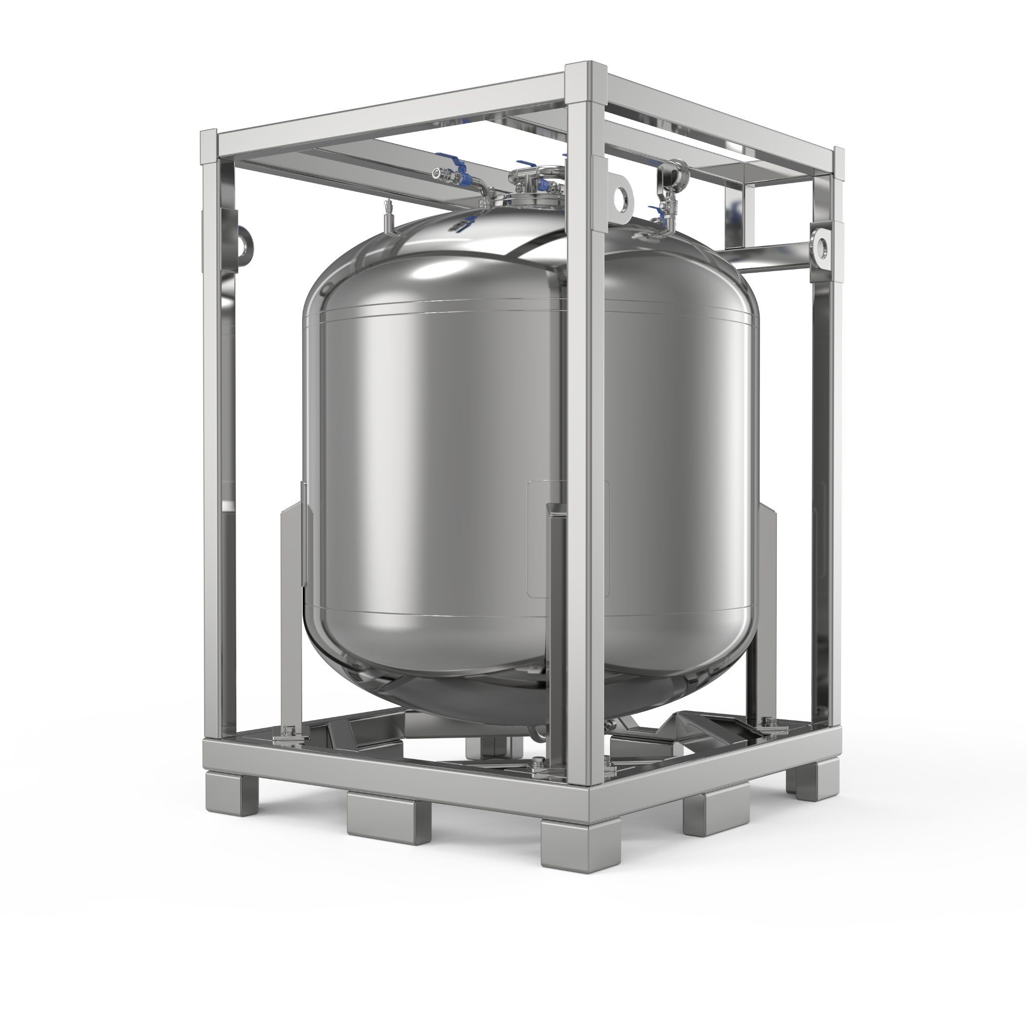 1000L Stainless Steel Liquid Storage and Transportation Tank