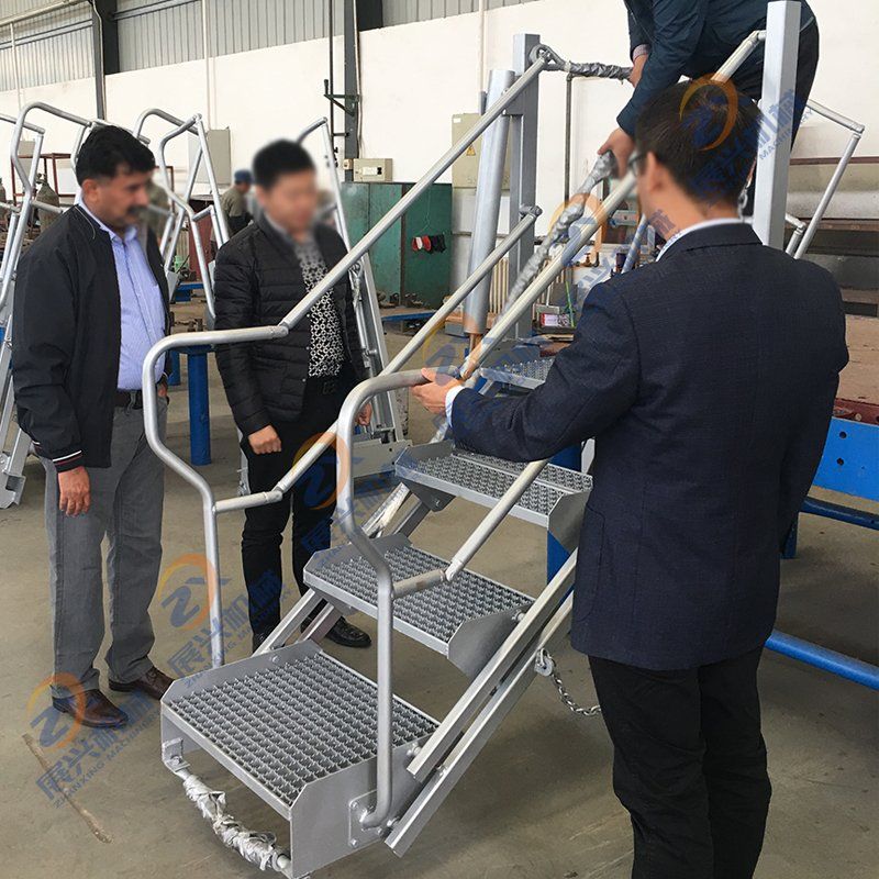 Factory Direct Stainless Steel Industrial Safety Folding Stairs