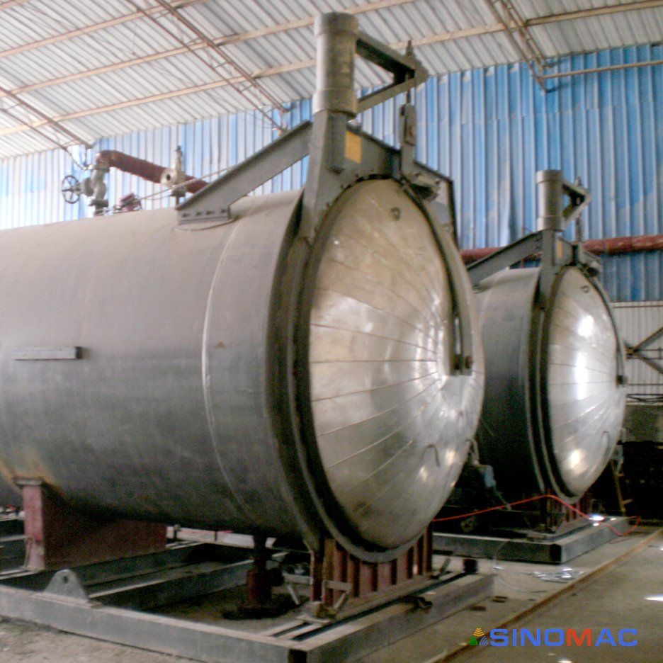 2.85m Diameter Hollow Concrete Brick Autoclave with Steam Heating