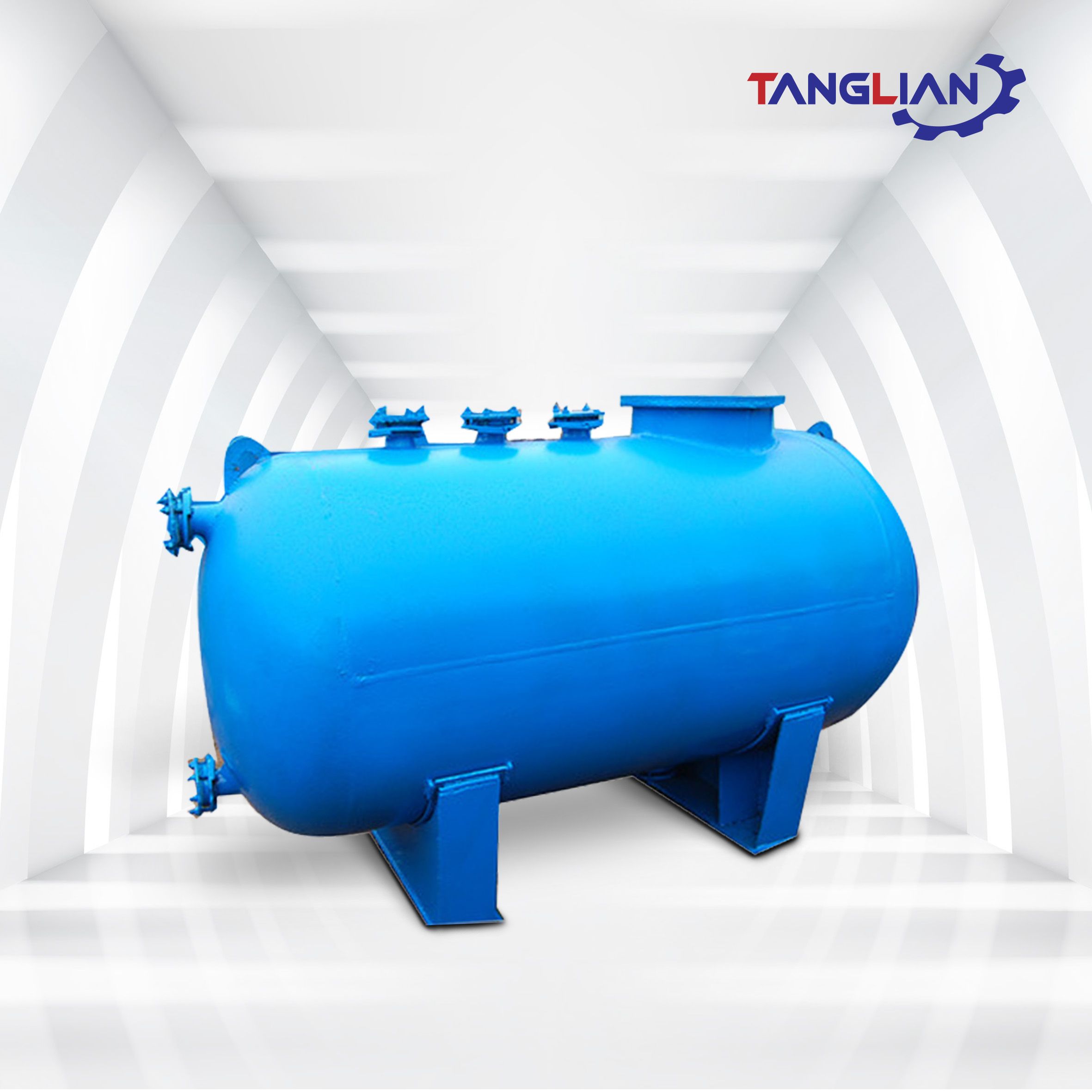 2000L Anti-Corrosion Vertical and Horizontal Mixer Reaction Storage Tank