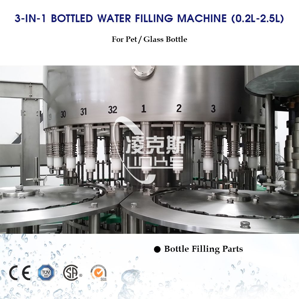 Automatic 3-in-1 1500ml Mineral Water Filling and Packaging Machine