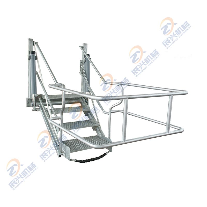 Folding Stairs with Safety Cages for Road Trucks and Railcars