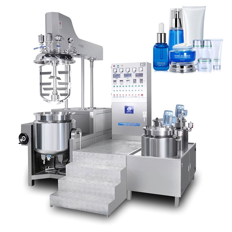 200L Hydraulic Lifting Toothpaste Vacuum Homogenizer Mixer for Cosmetics